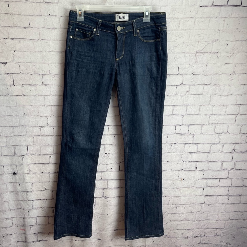 Paige Canyon Baby Boot jeans size 27 dark wash